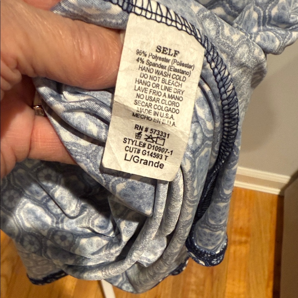 Gilli Versatile Navy/Light Blue Patterned Flatter… - image 7